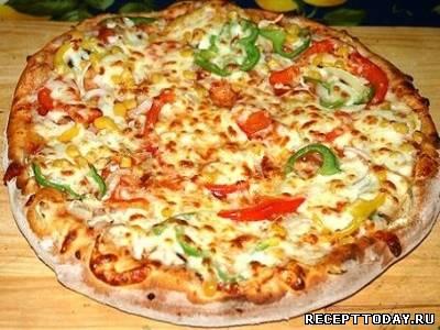 Рецепт Пицца с тунцом и помидорами